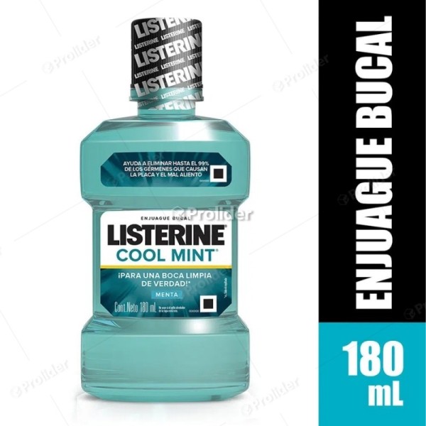 Listerine Cool Mint Frasco 180 ml