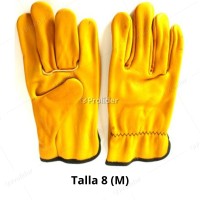 Guantes de Badana Amarillos Genérico Talla 8 (M)