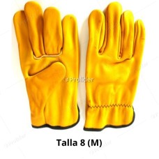 Guantes de Badana Amarillos Genérico Talla 8 (M)