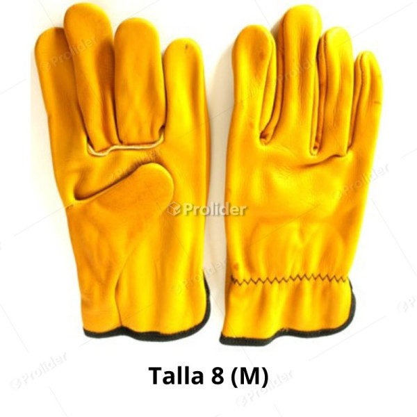 Guantes de Badana Amarillos Genérico Talla 8 (M)