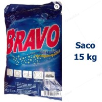 Detergente en Polvo Bravo Saco x 15 Kilos Azul Floral (Polvo Celeste)