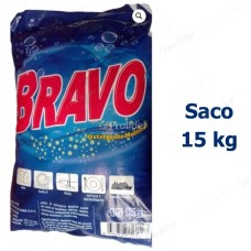 Detergente en Polvo Bravo Saco x 15 Kilos Azul Floral (Polvo Celeste)
