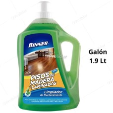 Limpiador de Mantenimiento Pisos de Madera Y Laminados Binner Frasco 1.9 Litros