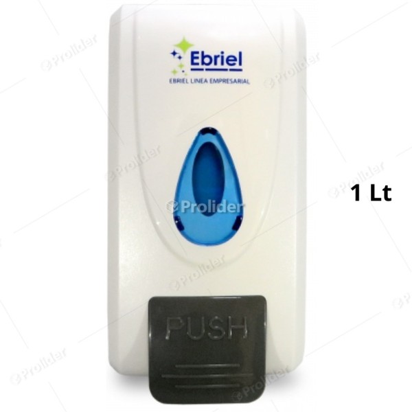 Dispensador Jabón Líquido en Sachet o Granel 1 Litro Ebriel Dual Blanco