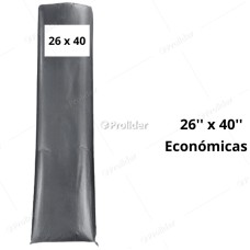 Bolsas Plásticas Negras económicas Termicas / 26 x 40 / 100 unidades
