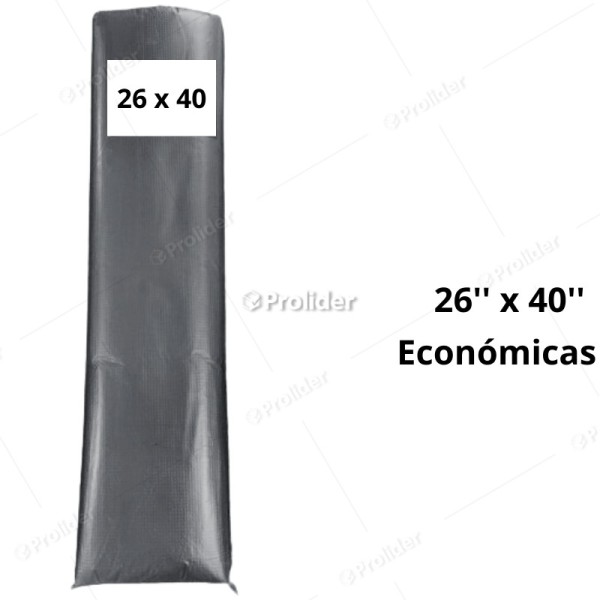 Bolsas Plásticas Negras económicas Termicas / 26 x 40 / 100 unidades