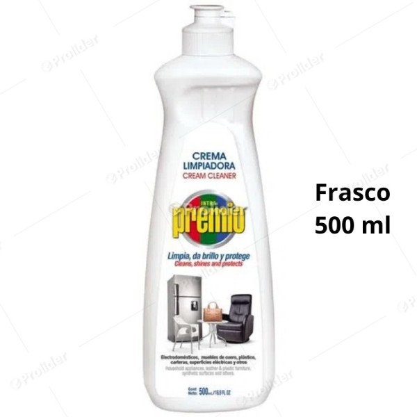 Crema Limpiadora Premio Frasco 500 ml (Frasco Blanco)