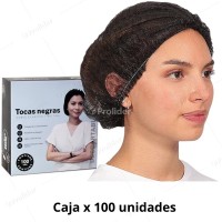 Tocas Descartables Genérico Caja x 100 unidades Negro