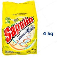 Detergente en Polvo Sapolio Bolsa 4 Kilos Limón (Amarillo)