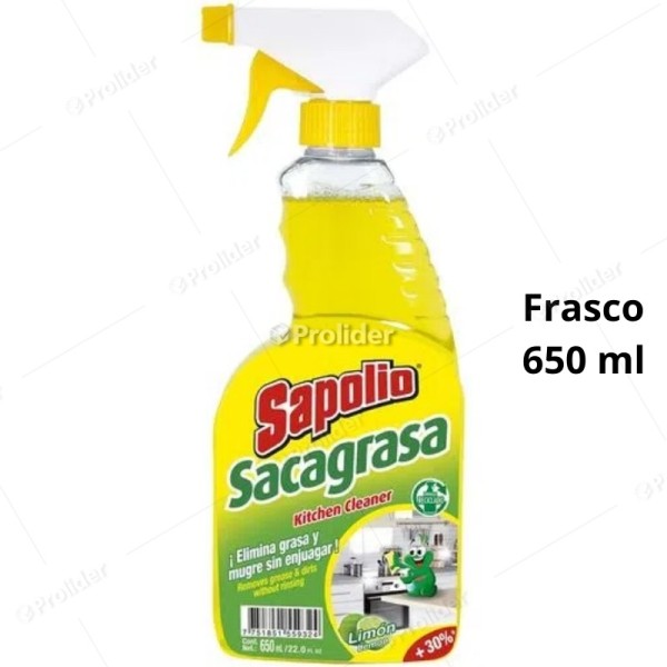 Sacagrasa Sapolio Gatillo 650 ml Limón
