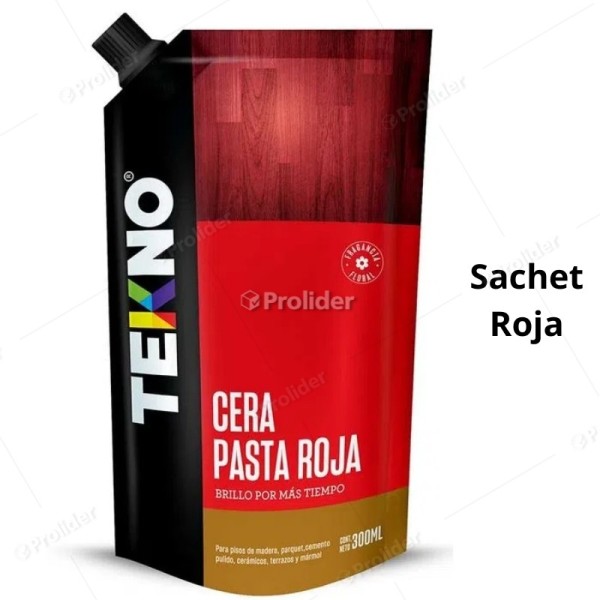 Cera En Pasta Tekno Sachet 330 ml Rojo
