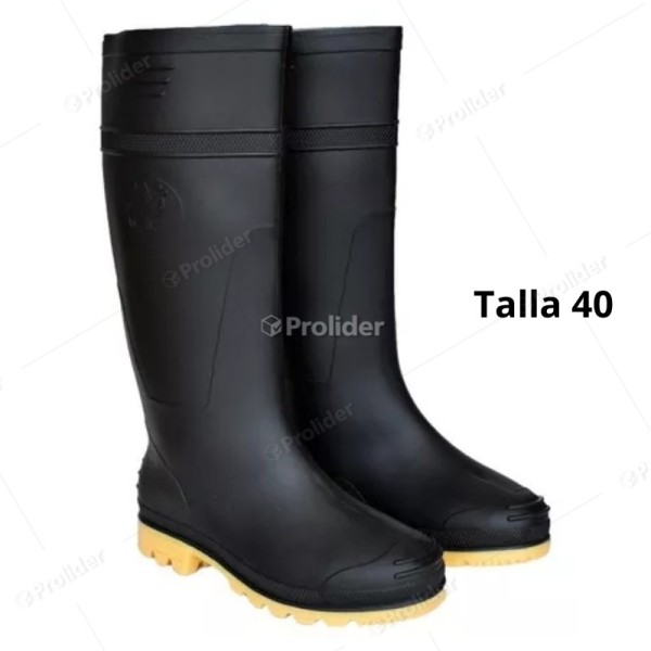 Botas de Jebe Negras Talla 40
