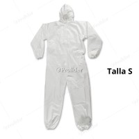 Traje Mameluco Clute Modelo Macroguard Talla S Blanco