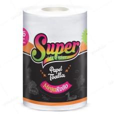 Rollo Papel Toalla Megarollo Super Doble Hoja