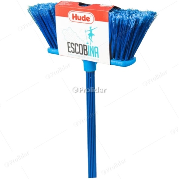 Escoba de Plástico Hude Escobina Ancho 30 cm Azul