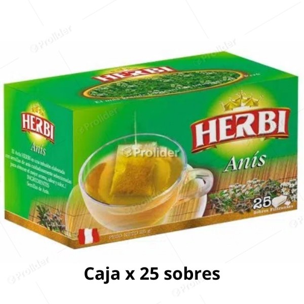 Infusión Herbi Anís Caja x 25 unidades