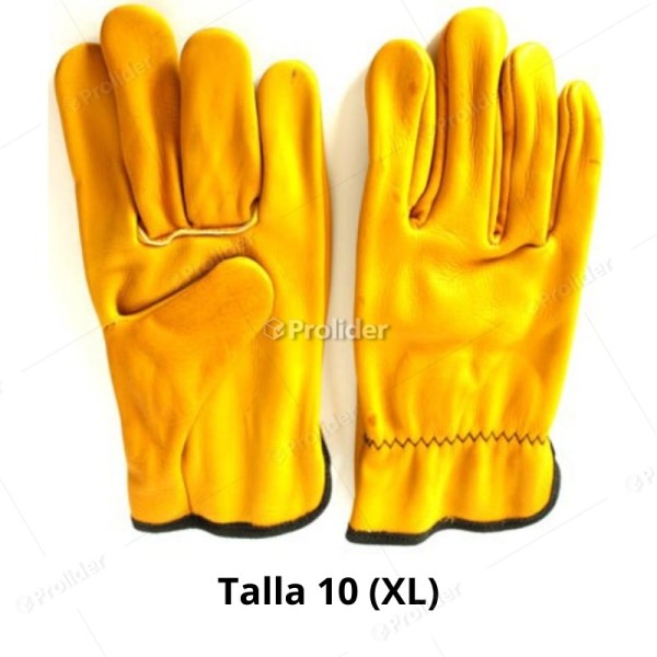 Guantes de Badana Amarillos Genérico Talla 9 (L)