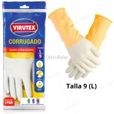 Guantes Corrugados Virutex Amarillos Talla 9 (L)