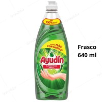 Lavavajilla Liquida Ayudin Limón Frasco 640 ml
