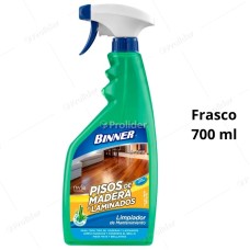 Limpiador de Mantenimiento Pisos de Madera Y Laminados Binner Frasco 700 ml