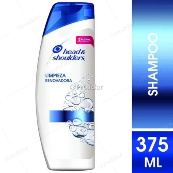 Shampoo Head & Shoulders Frasco 375 ml Limpieza Renovadora