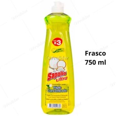 Lavavajilla Liquida Sapolio Frasco 750 ml Limón