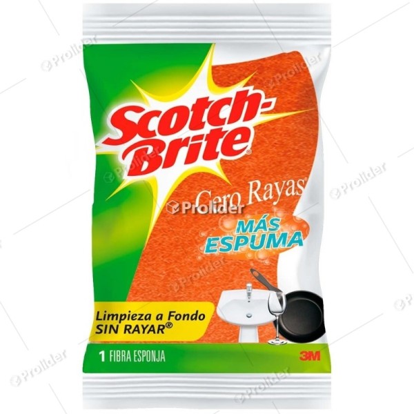Esponja Cero Rayas Scotch Brite Naranja