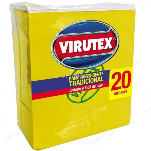 Paños Amarillos Secatodo Virutex Paquete x 20 unidades