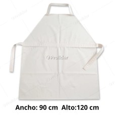 Mandil de Plástico Blanco Ancho 90 cm x Altura 120 cm