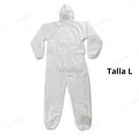 Traje Mameluco Clute Modelo Macroguard Talla L Blanco