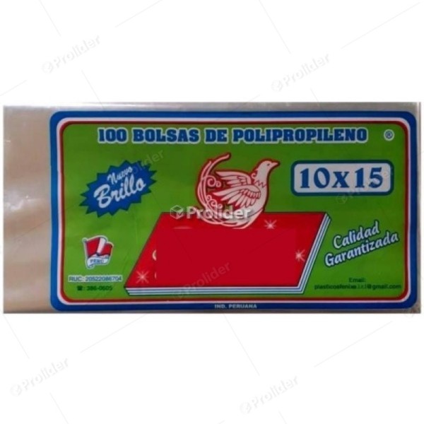 Bolsas Plásticas Transparentes económicas / 1 Micra / 10 x 5 / 100 unidades