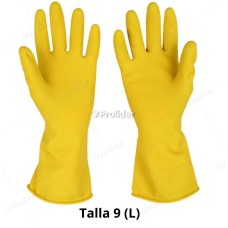 Guantes Domésticos Amarillos Gloves Talla 9 (L)