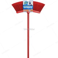 Escoba de Plástico La Foquita Ancho 38 cm Rojo Fibra Italiana