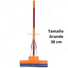 Trapeador Genérico Tipo Rodillo Grande Ancho 35 cm