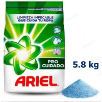 Detergente en Polvo Ariel Pro Cuidado Bolsa 5.8 Kilos