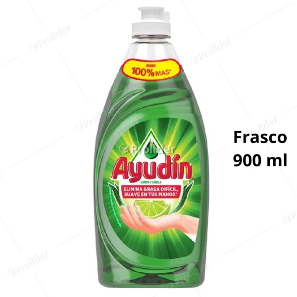Lavavajilla Liquida Ayudin Limón Frasco 900 ml