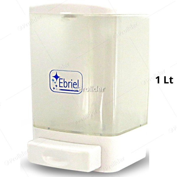Dispensador Jabón Líquido/ Alcohol Gel Ebriel 1 Litro Transparente