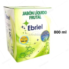 Jabón Líquido Ebriel Recarga Sachet 800 ml Frutal