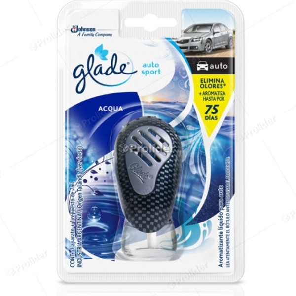 Ambientador Auto Sport Glade Completo Acqua