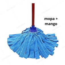 Trapeador Mopa Tipo Tiras de Microfibra Genérico con m/madera