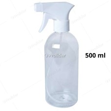 Pulverizador Completo Frasco Transparente 500 ml Cabezal Punta Cuadrada