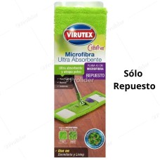 Repuesto Mopa grumos de Microfibra Virutex 45 cm Verde