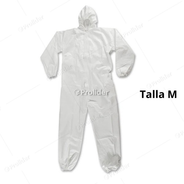 Traje Mameluco Clute Modelo Macroguard Talla M Blanco
