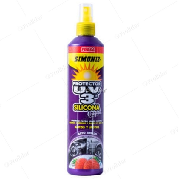 Silicona En Spray Tablero Uv3 Simoniz Frasco 300 ml Fresa