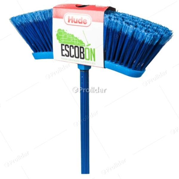 Escoba de Plástico Hude Escobon Ancho 38 cm Azul
