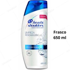 Shampoo Head & Shoulders Frasco 650 ml Limpieza Renovadora
