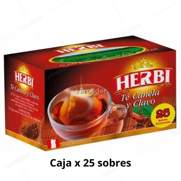 Infusión Herbi Té Canela Y Clavo Caja x 25 unidades