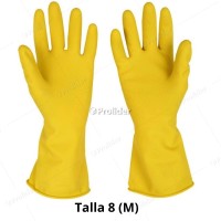 Guantes Domésticos Amarillos Gloves Talla 8 (M)