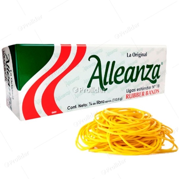 Ligas Nº 18 Caja de 1/4 de Libra