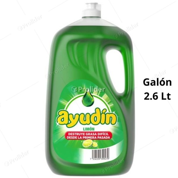 Lavavajilla Liquida Ayudin Limón Galón 2600 ml